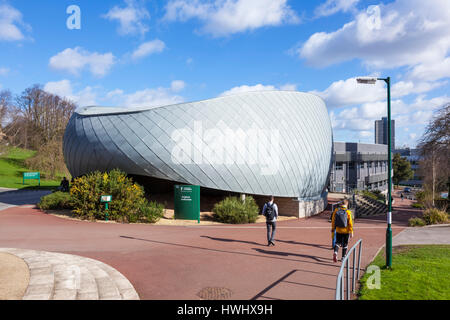 Nottingham University, Keighton Auditorium, Keighton, Aula, Schule der mathematischen Wissenschaften, Campus, Hörsaal, Studenten Stockfoto