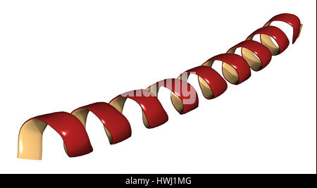 Parathormon (PTH, Parathormon, Parathyrin) Protein, abgesondert von der Nebenschilddrüsen. 3D Illustration. Comic-Darstellung. Stockfoto