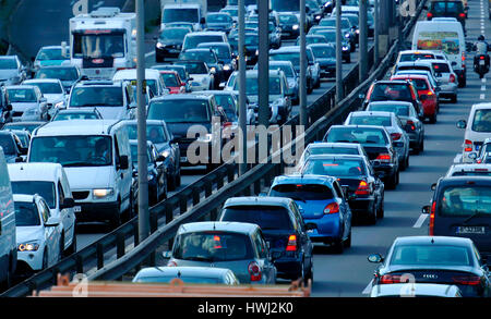 Stau, Stadtautobahn, Wilmersdorf, Berlin, Deutschland Stockfoto