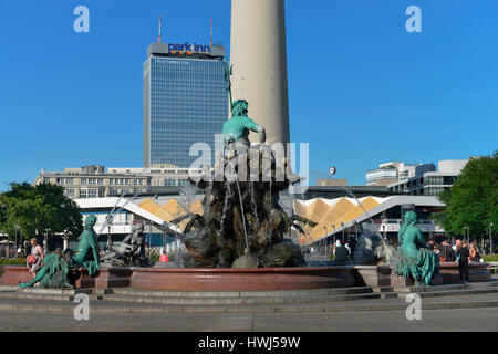 Neptunbrunnen, Spandauer Straße, Mitte, Berlin, Deutschland Stockfoto