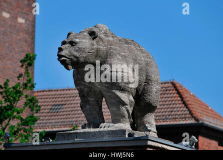 Berliner Bär, Eichenstrasse, Treptow, Berlin, Deutschland, Berliner Bär Stockfoto