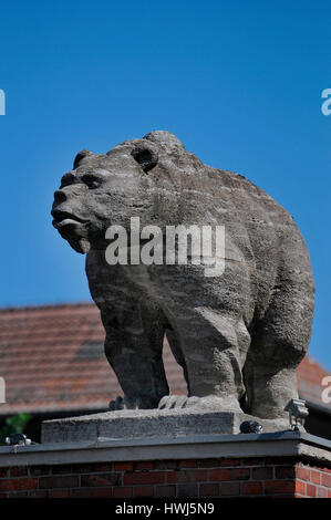 Berliner Bär, Eichenstrasse, Treptow, Berlin, Deutschland, Berliner Bär Stockfoto