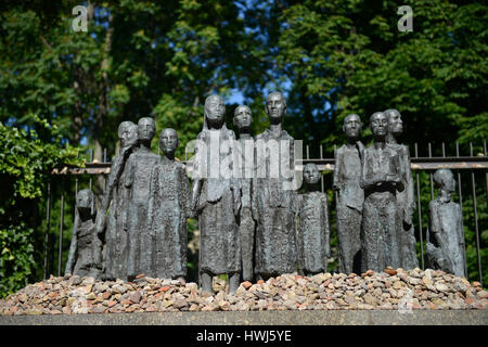 Skulptur jüdischen Opfer des Faschismus, großen Hamburger Straße, Mitte, Berlin, Deutschland Stockfoto