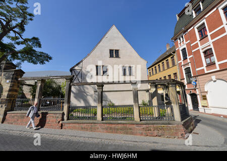 Luthers erst, Lutherstrasse, Lutherstadt Eisleben, Sachsen-Anhalt, Deutschland Stockfoto