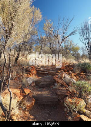 In der Nähe der Spitze des Cassia Hill Walk Simpsons Gap, in der Nähe von Alice Springs, Australien, Juli 2015 Stockfoto