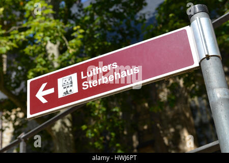 Luthers Sterbehaus Lutherstadt Eisleben, Sachsen-Anhalt, Deutschland Stockfoto