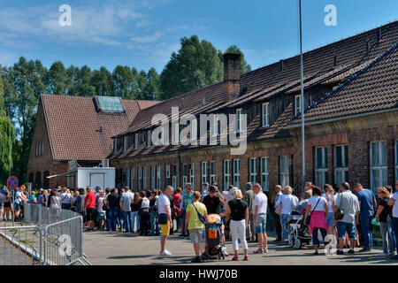 Besucherzentrum, Stammlager ich Konzentrationslager Auschwitz-Birkenau, Auschwitz, Polen Stockfoto