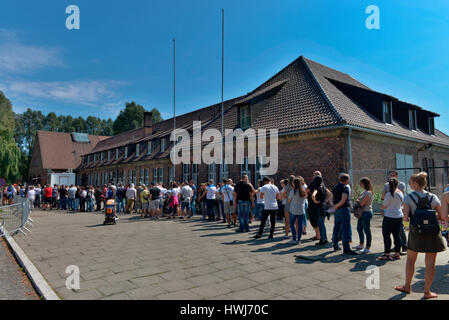 Besucherzentrum, Stammlager ich Konzentrationslager Auschwitz-Birkenau, Auschwitz, Polen Stockfoto