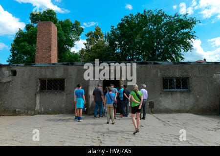 Gaskammer, Stammlager ich Konzentrationslager Auschwitz-Birkenau, Auschwitz, Polen Stockfoto