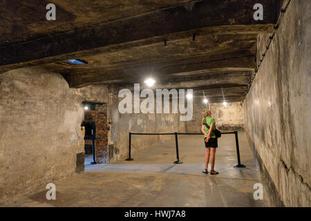 Gaskammer, Stammlager ich Konzentrationslager Auschwitz-Birkenau, Auschwitz, Polen Stockfoto