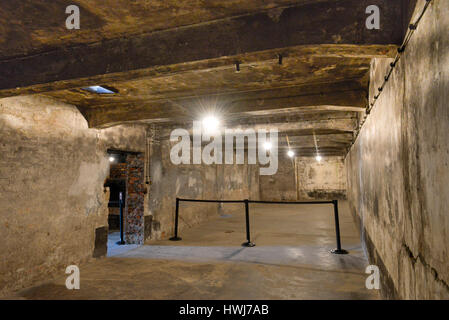 Gaskammer, Stammlager ich Konzentrationslager Auschwitz-Birkenau, Auschwitz, Polen Stockfoto