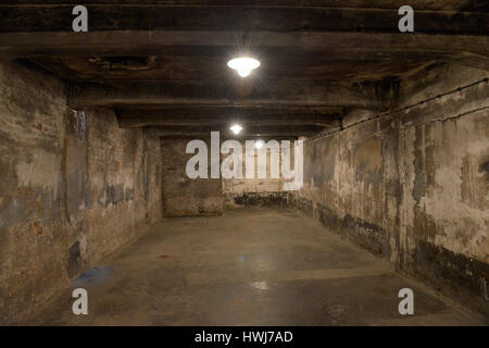 Gaskammer, Stammlager ich Konzentrationslager Auschwitz-Birkenau, Auschwitz, Polen Stockfoto