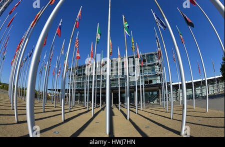 Halle 1, Neue Messe, Leipzig, Sachsen, Deutschland Stockfoto