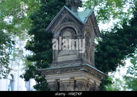 Bachdenkmal, Dittrichring, Bach-Denkmal, Leipzig, Sachsen, Deutschland Stockfoto