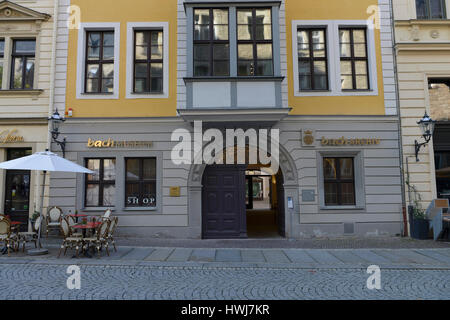 Bachmuseum, Thomaskirchhof, Leipzig, Sachsen, Deutschland, Bach-Museum Stockfoto