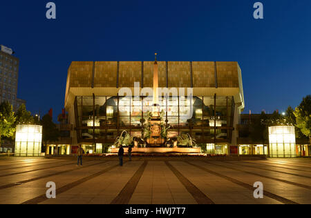 Gewandhaus, Augustplatz, Leipzig, Sachsen, Deutschland Stockfoto