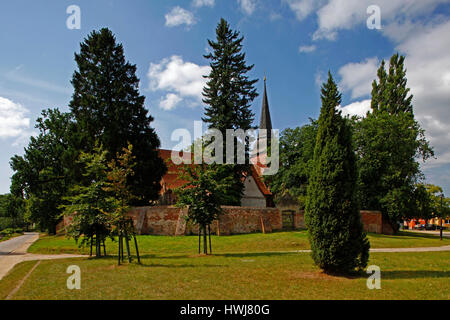 Dorf Kirche Mellenthin, Insel Usedom, Mecklenburg-West Pomerania, Deutschland Stockfoto