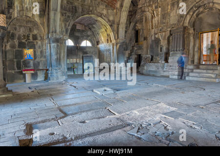 Haghpat Kloster aus dem 11. Jahrhundert, Interieur, Haghpat, Lori Provinz, Armenien, Kaukasus, Naher Osten, Asien, UNESCO-Weltkulturerbe Stockfoto