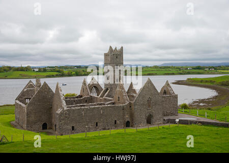Rosserk Abbey, County Mayo, Irland, Rosserk Friary Stockfoto