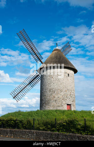 Windmühle, Schären, Fingal County, Irland Stockfoto