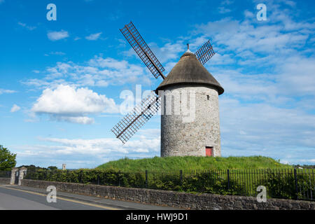 Windmühle, Schären, Fingal County, Irland Stockfoto