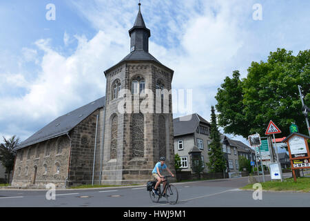 Kirche, Neustadt am Rennsteig, Thueringer Wald, Thüringen, Deutschland Stockfoto