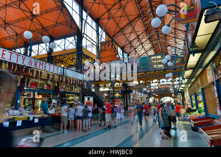 Grosse Markthalle, Budapest, Ungarn Stockfoto