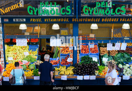 Grosse Markthalle, Budapest, Ungarn Stockfoto