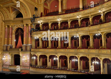 Innenbereich, Staatsoper, Andrassy Ut, Budapest, Ungarn Stockfoto