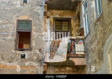 Altbau, Juedisches Viertel, Budapest, Ungarn Stockfoto