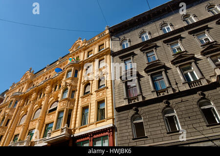 Altbau, Juedisches Viertel, Budapest, Ungarn Stockfoto