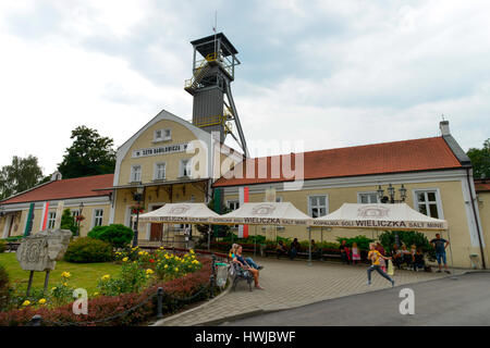 Salzmine Wieliczka, Polen Stockfoto