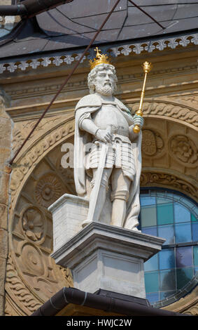 Koenigsfigur, Wawel-Kathedrale, Wawel, Krakau, Polen Stockfoto