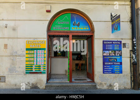 Wechselstube, Altstadt, Krakau, Polen Stockfoto