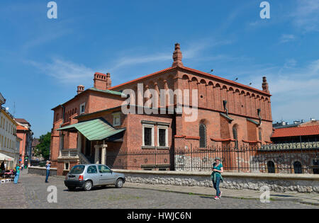 Alte Synagoge, Szeroka, Krakau, Polen Stockfoto