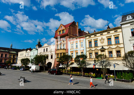 Marktplatz, Cieszyn, Polen Stockfoto