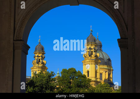 München, Theatiner-Kirche, St. Kajetan, Hofgarten, Bayern, Deutschland Stockfoto