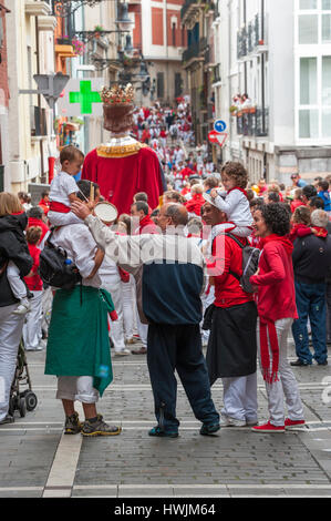 Festival von San Fermin, Pamplona, Spanien, Europa Stockfoto