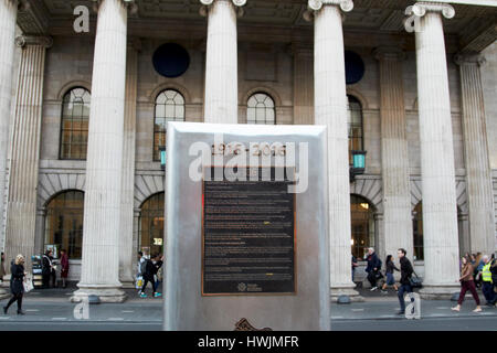 1916 2016 hundertjährigen Gedenktafel vor der gpo Dublin Republik von Irland Stockfoto