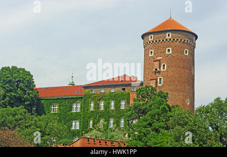 Sandomierz Turm, Wawel Citydel, Krakau (Krakow), Polen Stockfoto