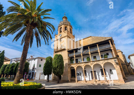 Kirche Santa Maria La Mayor in Ronda. Andalusien, Spanien Stockfoto