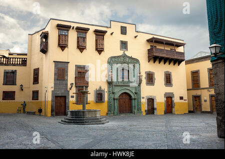 Columbus-Haus (Casa Museo de Cristobal Colon) Vegueta in Las Palmas. Gran Canaria, Spanien Stockfoto