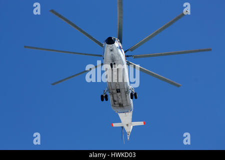 Transport Hubschrauber Mi-26, Rostow am Don, Russland, 18. Februar 2011 Stockfoto