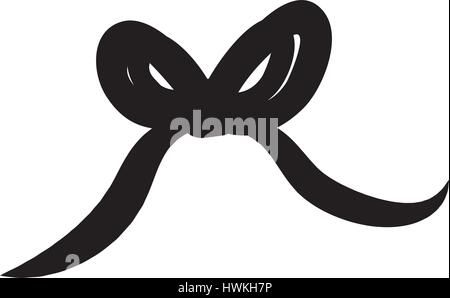 Zierschleife Symbol auf weißem Hintergrund. Vektor-illustration Stock Vektor