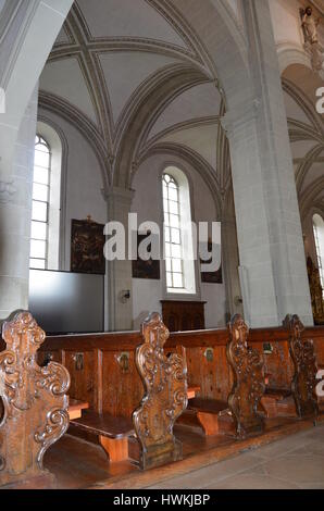 Kirche von St. Leodegar (Hofkirche) in Luzern Stockfoto