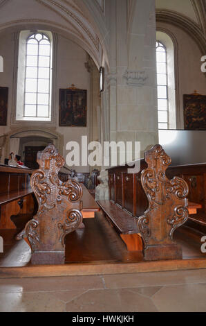 Kirche von St. Leodegar (Hofkirche) in Luzern Stockfoto