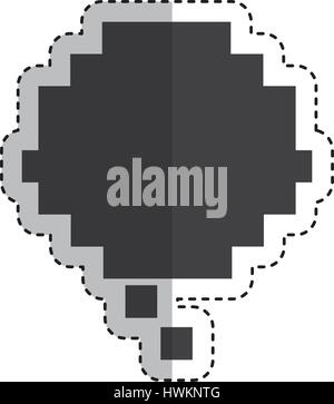 Speech Bubble pixelig Symbol Stock Vektor