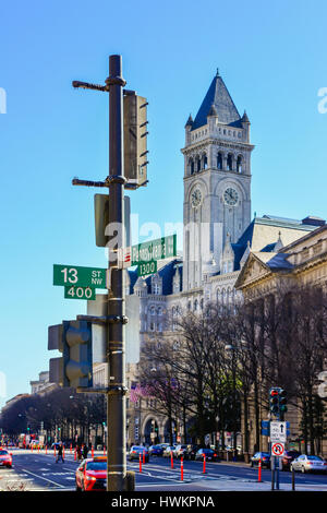 Trump International Hotel in Washington, DC, ist eine beeindruckende alte Post in ein Luxushotel von Donald Trump an der Pennsylvania Avenue renoviert Stockfoto