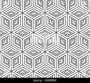 Nahtlose Muster aus isometrische Kuben. Abstrakten geometrischen Hintergrund. Design-Hintergrund Stock Vektor