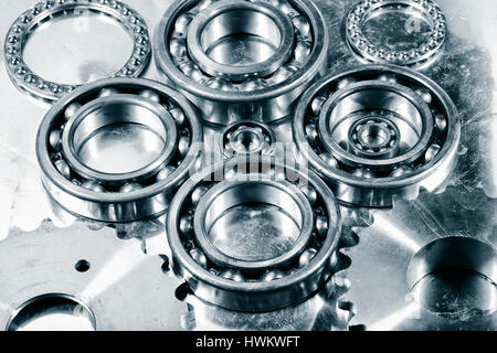 Titan-Kugellager für die Luft-und Raumfahrtindustrie Stockfoto